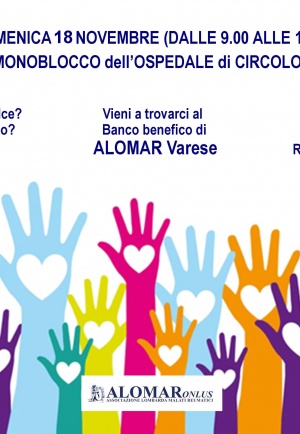 Un impegno di solidarietà: il Banco Benefico di ALOMAR Varese, domenica 18 novembre
